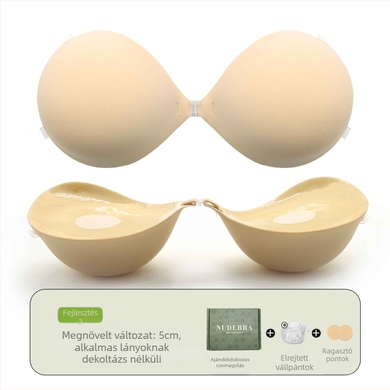 Nylonból készült tömörített push-up melltartó betétek, mangó formájú mellbimbók, lélegző, láthatatlan, fényes, esküvői ruhákhoz