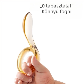 PPSU gyermekeknek edző villa-kanál készlet, 2 db, 12 hónapos kortól, egyszerű kivitel