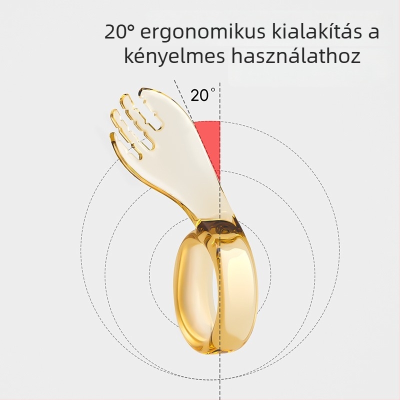 PPSU gyermekeknek edző villa-kanál készlet, 2 db, 12 hónapos kortól, egyszerű kivitel