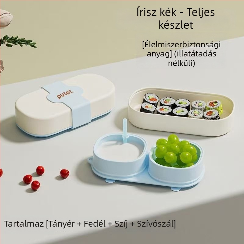 Baba hordozható szilikon ételtál beépített szívóval és fedővel – 1 db, élelmiszer-minőségű szilikon, 6 hónaptól, minimalista stílus