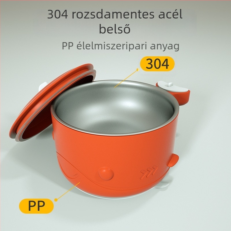 Szigetelt babaetető tál, 304 rozsdamentes acél + PP, megtartja a hőmérsékletet, ütésálló, liner-scrub felülettel, 3 hónaposnál idősebbeknek