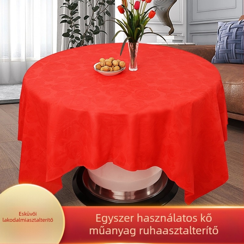 3D nyomtatott asztalterítő esküvőkre és ünnepekre, vast, vízálló, környezetbarát, biológiailag lebomló, négyzet alakú, virágmintával
