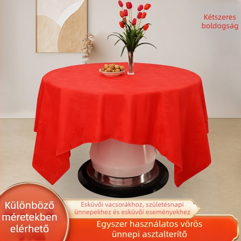 3D nyomtatott asztalterítő esküvőkre és ünnepekre, vast, vízálló, környezetbarát, biológiailag lebomló, négyzet alakú, virágmintával