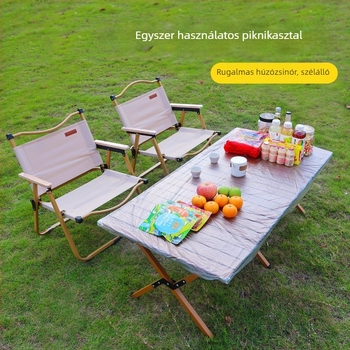 Egyszer használatos asztalterítő - PE anyag, vízálló, olajálló, szélálló, kerek