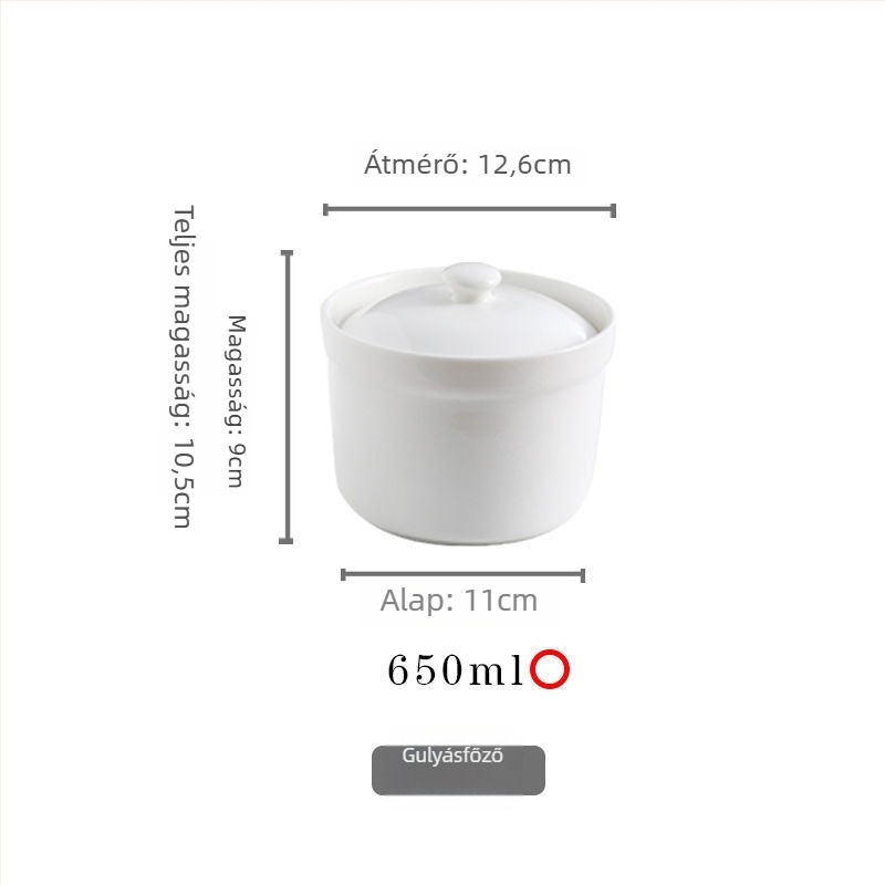 Lidefeng porcelán tál fedővel, nyomtatott logóval, egyszerű stílus, mikró nem alkalmas, szállodai és éttermi felhasználásra