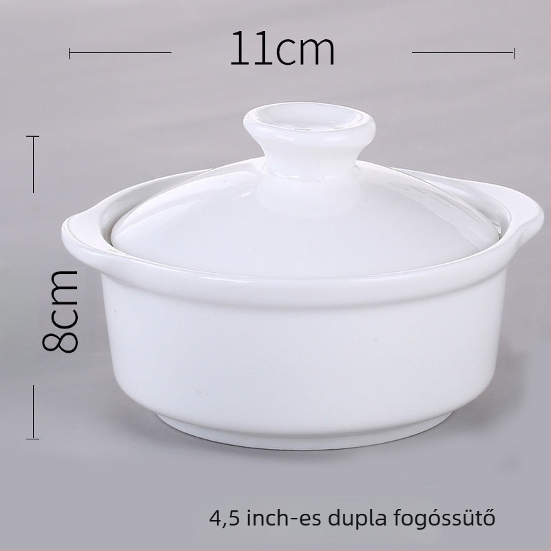 Lidefeng porcelán tál fedővel, nyomtatott logóval, egyszerű stílus, mikró nem alkalmas, szállodai és éttermi felhasználásra