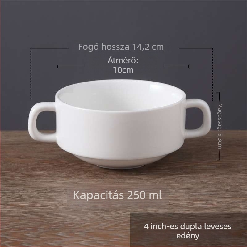 Lidefeng porcelán tál fedővel, nyomtatott logóval, egyszerű stílus, mikró nem alkalmas, szállodai és éttermi felhasználásra