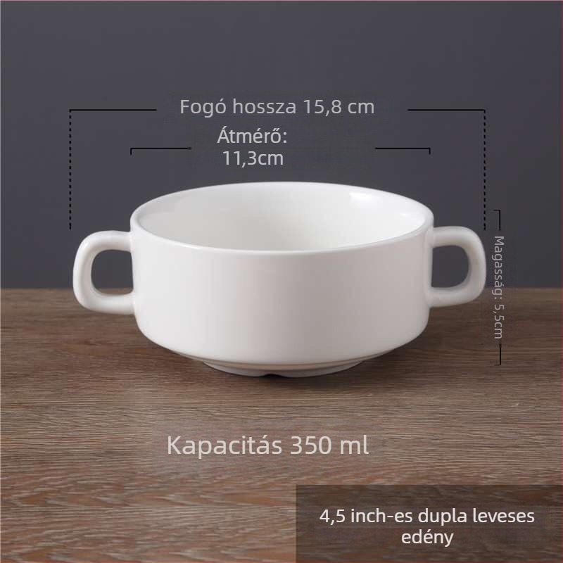 Lidefeng porcelán tál fedővel, nyomtatott logóval, egyszerű stílus, mikró nem alkalmas, szállodai és éttermi felhasználásra