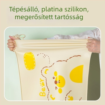 Gyerekek szilikon étkező alátét – vízálló és olajálló, élelmiszerbiztonsági minőség, rajzfilm stílus, 6 hónapos kortól