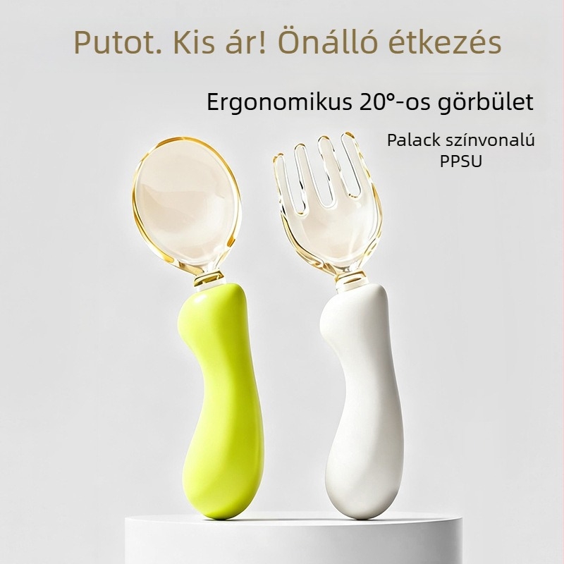 Putot PPSU baba etetőkanál, 2 db-os készlet, tanuló etetőkanál, 6 hónapnál idősebbeknek