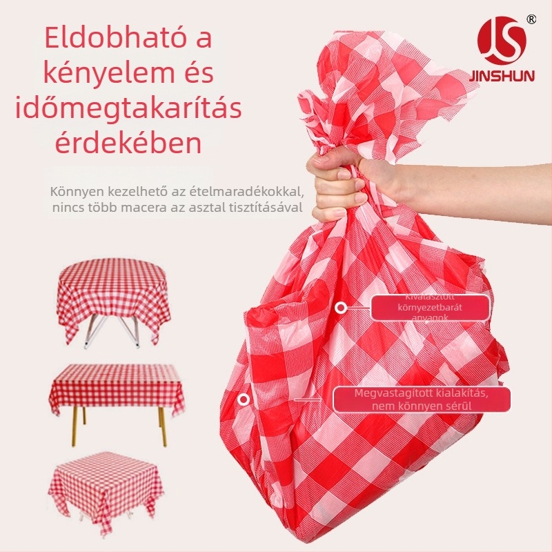 Vastagított egyszerhasználatos asztalterítő szállodákhoz és otthonok számára, vízálló, csúszásmentes, olajálló, fehér kockás mintázatú, négyzet alakú 1,2×1,2 m