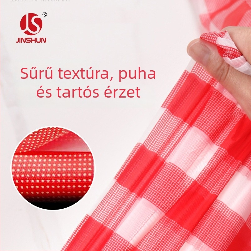 Vastagított egyszerhasználatos asztalterítő szállodákhoz és otthonok számára, vízálló, csúszásmentes, olajálló, fehér kockás mintázatú, négyzet alakú 1,2×1,2 m