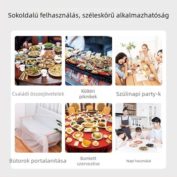 Egyszer használatos asztalterítő – Penguin group; anyag: műanyag (PE/polietilén); alak: négyszögletes; minta: egyszínű; élettartam: 60 nap.