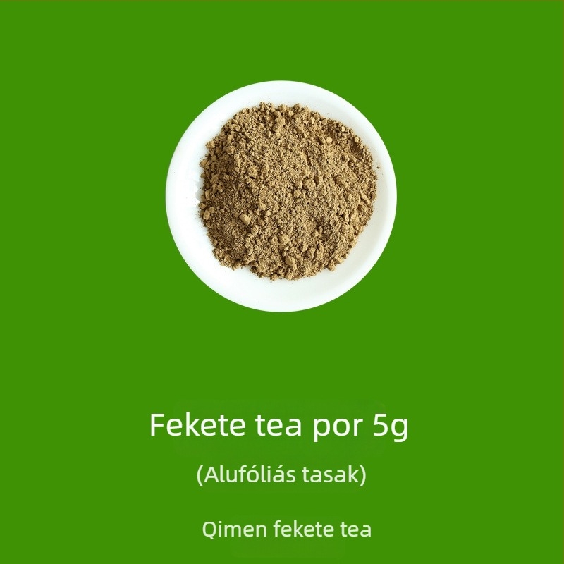 Ceremoniális teapor készlet: fehér tea por, vörös tea por, oolong por, pu-erh por és matcha por