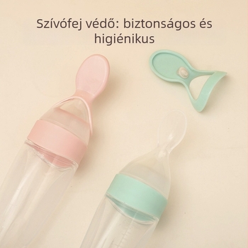 BEIDILE Bébi etetőkanál szilikonból – puha nyomó dizájn, minimalist stílusú étkészlet, 168-darabos készlet, 6 hónaptól