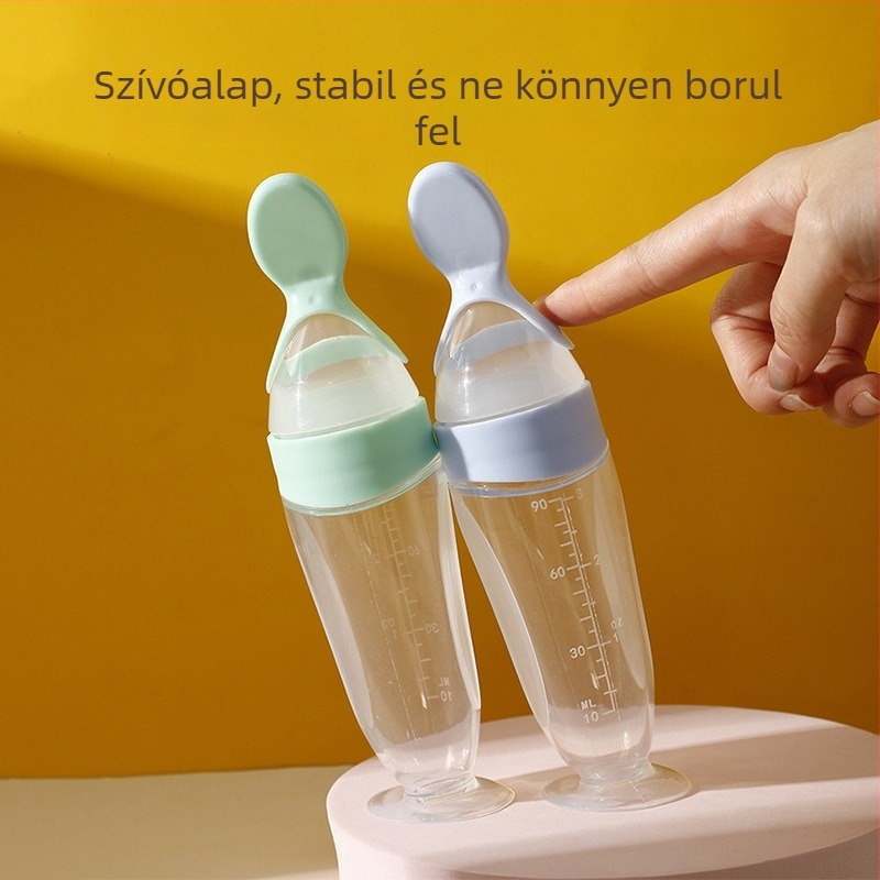 BEIDILE Bébi etetőkanál szilikonból – puha nyomó dizájn, minimalist stílusú étkészlet, 168-darabos készlet, 6 hónaptól
