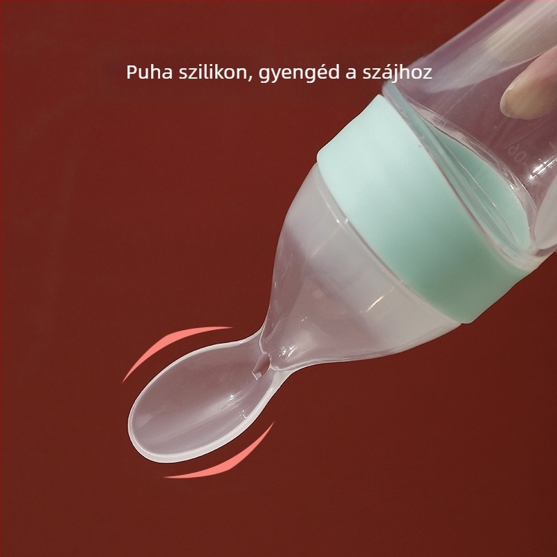 BEIDILE Bébi etetőkanál szilikonból – puha nyomó dizájn, minimalist stílusú étkészlet, 168-darabos készlet, 6 hónaptól