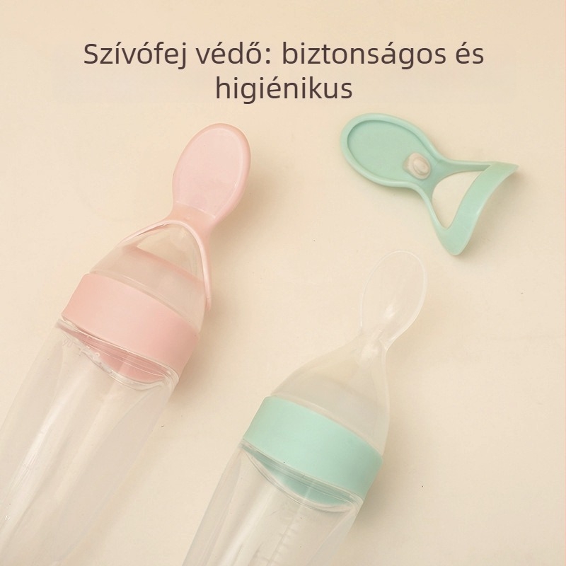 BEIDILE Bébi etetőkanál szilikonból – puha nyomó dizájn, minimalist stílusú étkészlet, 168-darabos készlet, 6 hónaptól