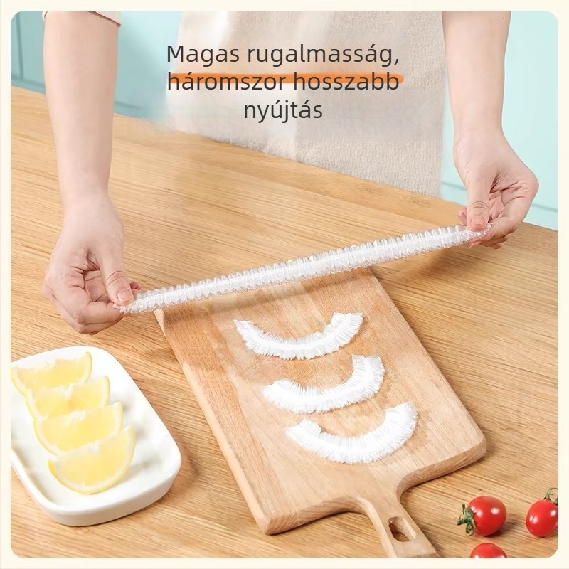 Egyszer használatos fóliafedő készlet, megnagyított PE tálfedő, zuhanysapka, konyhai porvédő fedél