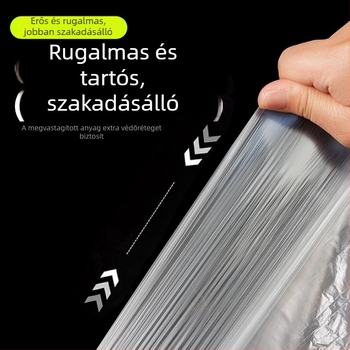 Egyszer használatos asztalterítő kötőzsinórral záródó készlet kör- és négyszögletes asztalokhoz, vastított, víz- és olajálló, könnyű