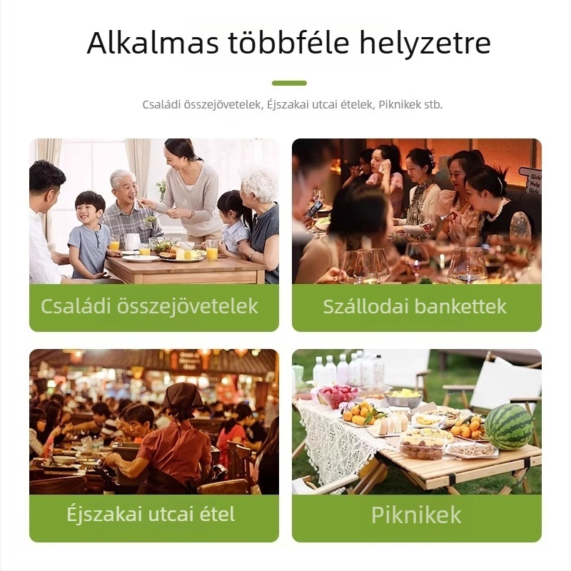 Egyszer használatos terítő kerek és négyzet alakú asztalokhoz, műanyagból (PE), átlátszó mintázat, feldolgozás és testreszabás elérhető.
