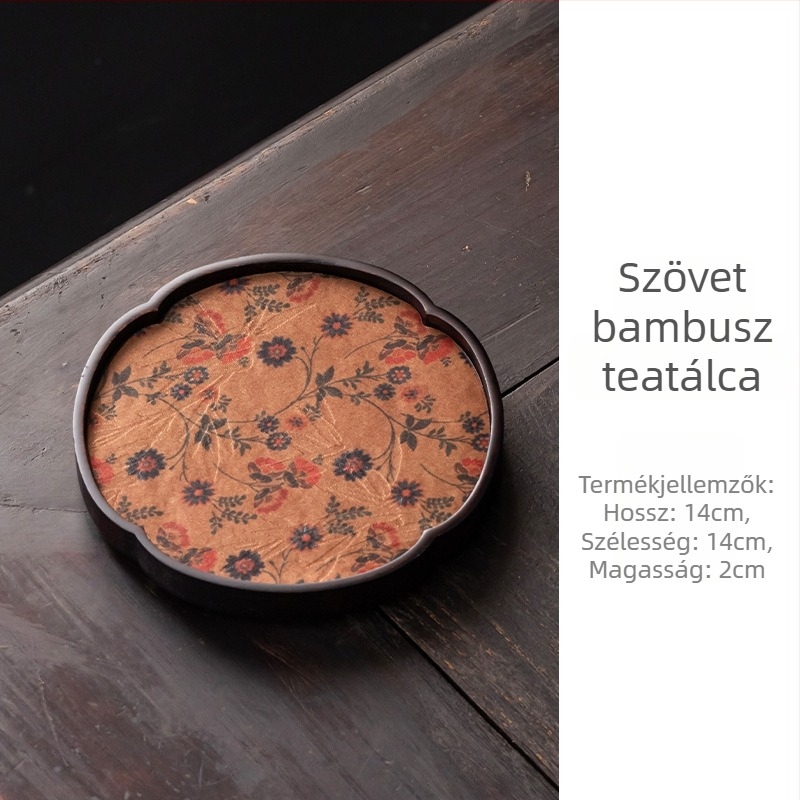 Absorberő, gyorsan száradó teáscsésze alátét – új kínai stílus, könnyed luxus teaceremónia kiegészítője, hőszigetelő tálca