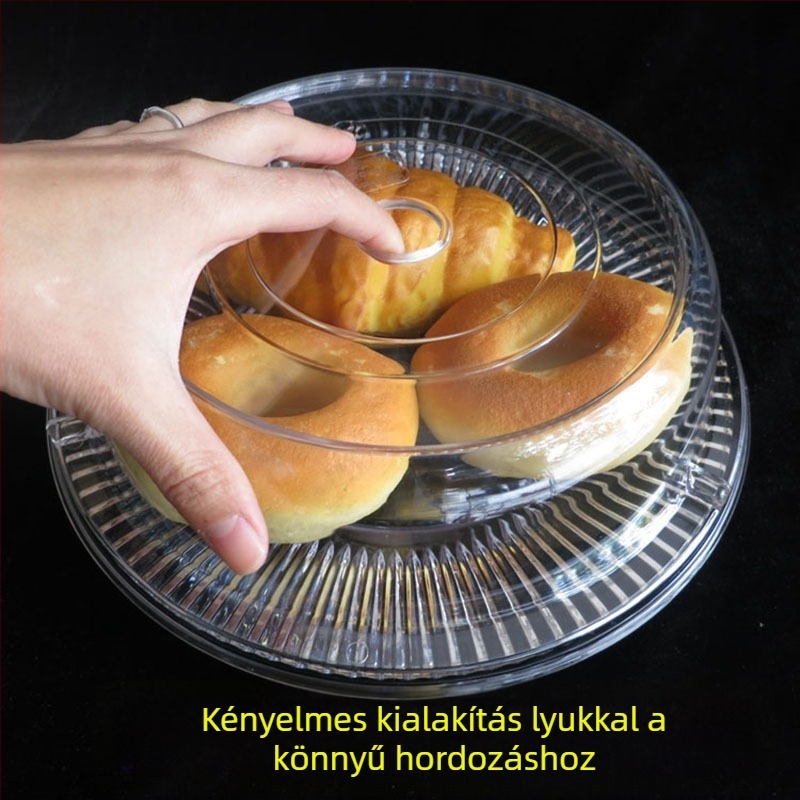 Garbo Daily műanyag körkörös fedél mikrohullámú sütőhöz – élelmiszer-tárolás és melegítés, porvédő