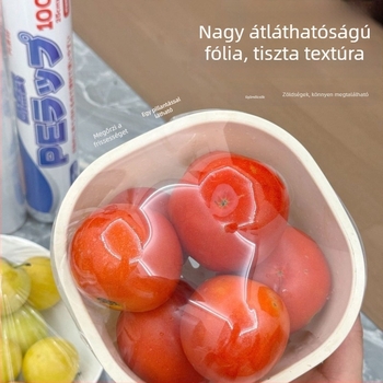 Shdimu Átlátszó élelmiszerfólia kupakkal a frissesség megőrzésére, szakadás nélkül, gyümölcsök csomagolófóliája
