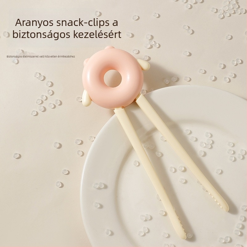 Gyerekeknek tanuló evőpálcika készlet – ABS anyag, minimalist stílus, 1 készlet, 3 hónapos kortól
