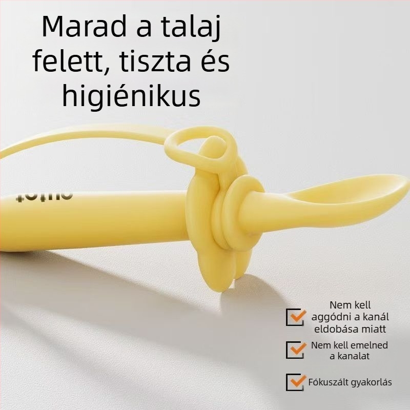 Baba etető tanulókanál — állítható szilikon, esésbiztos kialakítás, élelmiszer-minőségű szilikon, 3 hónapos kortól, 1 db