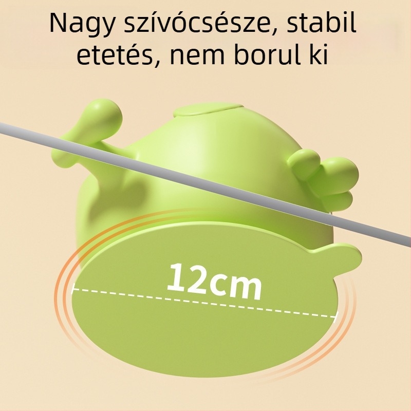 Baba etető tál – rozsdamentes acélból, 6 hónapos kortól, rajzfilmszerű aranyos stílus