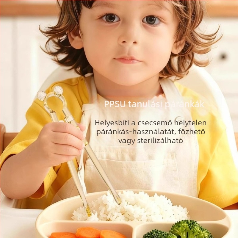 PPSU gyermekek edző evőpálcikái 1–6 éveseknek