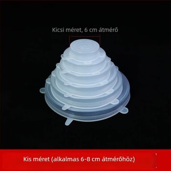 Szilikonból készült kerek, nyújtható tálfedő – ételt lezár, multifunkcionális