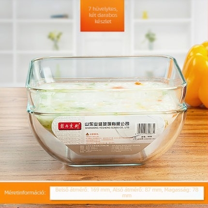 Fenex edzett üveg négyszögletes tál, mikrohullámú sütőben használható, szállodai és éttermi használatra
