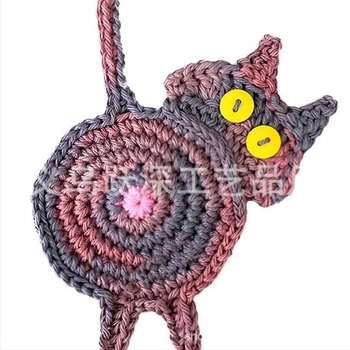 Cat Butt poháralátét, macska minta, szabálytalan forma, modern minimalista stílus, elektromos működés nélkül