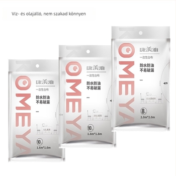 Comeya egyszer használatos PE asztalterítő, négyzet alakú, vastagság 0.5-0.55S, csomagolás 60 db