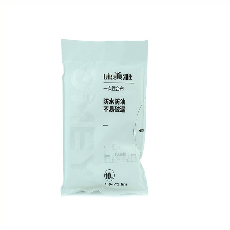 Comeya egyszer használatos PE asztalterítő, négyzet alakú, vastagság 0.5-0.55S, csomagolás 60 db