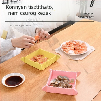 Összecsukható ABS kerek étkezési alátét, hőálló és égésvédő