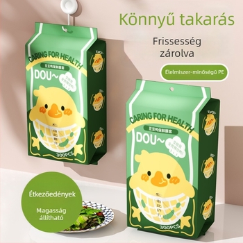 Falihoz rögzíthető élelmiszerfóliás fedő készlet maradékokhoz és hűtőben használható tálak fedői