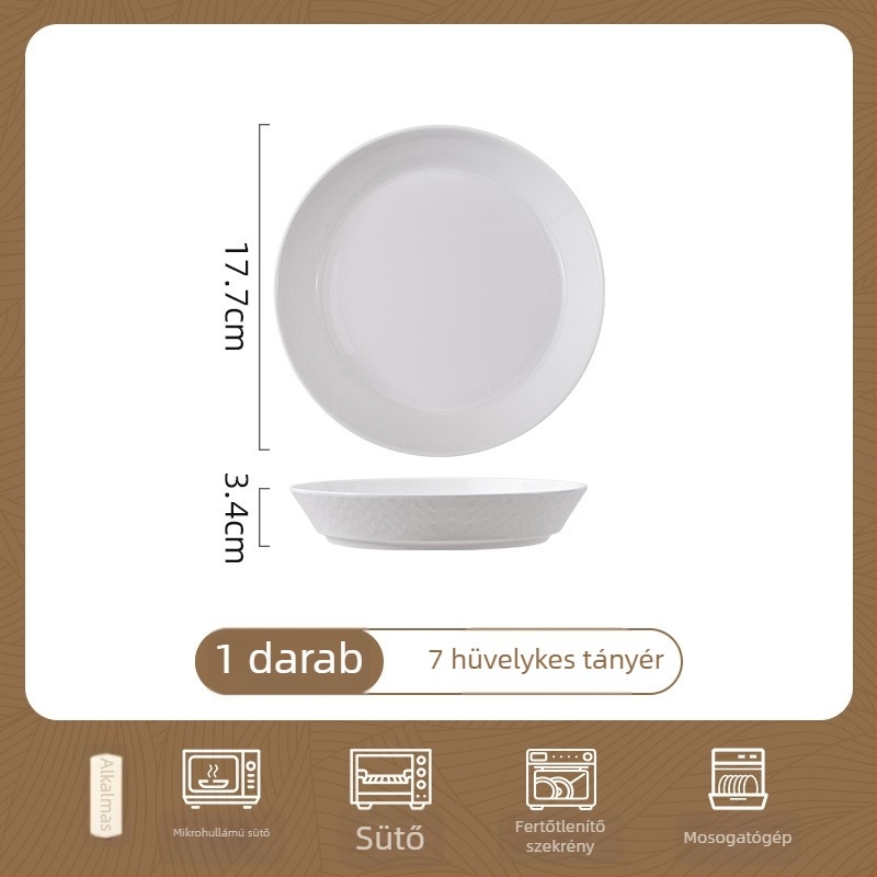 Songfa csont porcelán étkészlet virágos mintával, modern minimalista stílus, mikrohullámú sütőben használható
