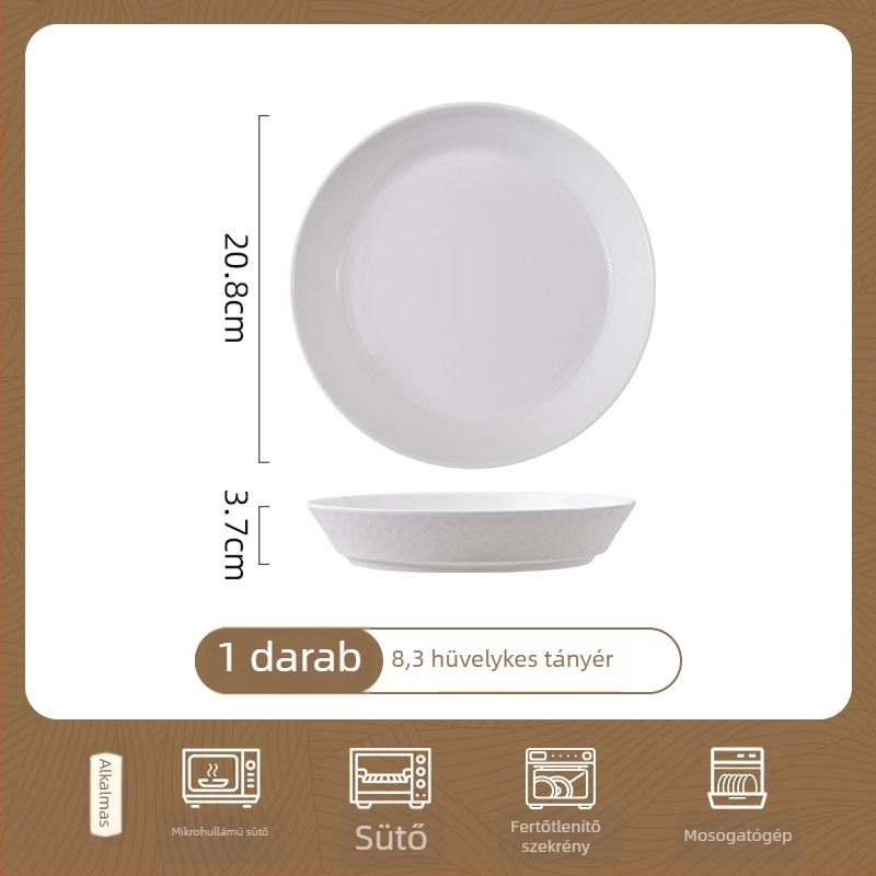 Songfa csont porcelán étkészlet virágos mintával, modern minimalista stílus, mikrohullámú sütőben használható
