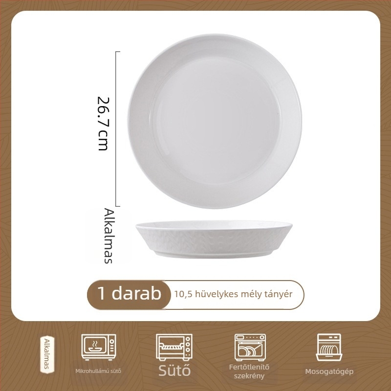 Songfa csont porcelán étkészlet virágos mintával, modern minimalista stílus, mikrohullámú sütőben használható
