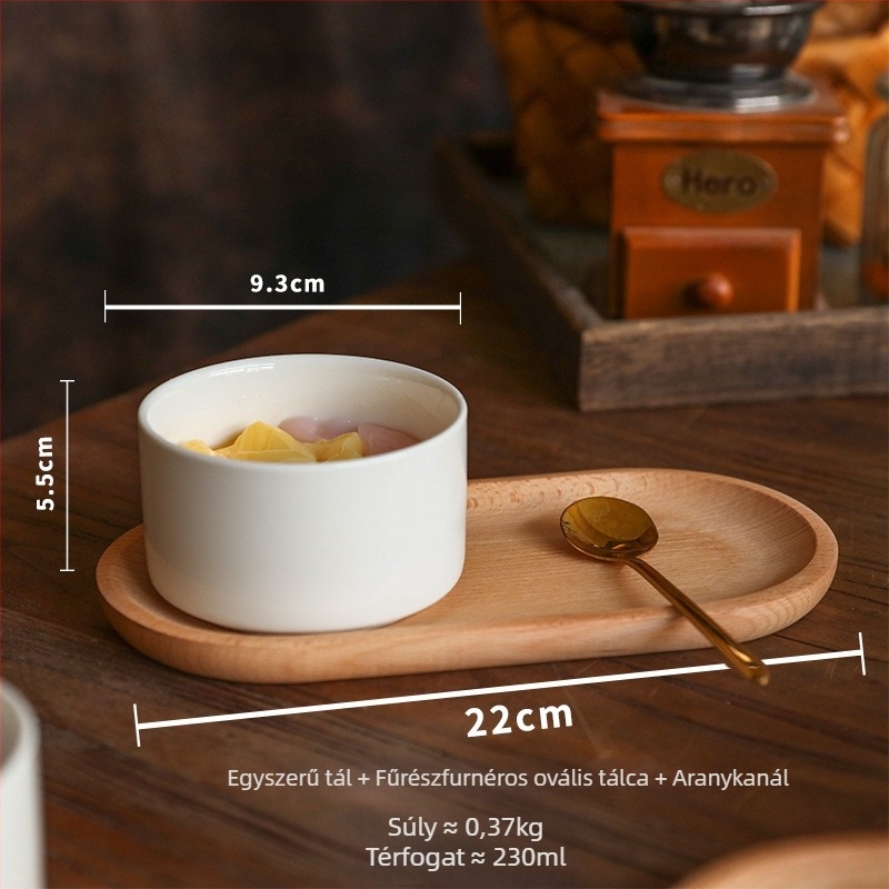 Porcelán tál - kör alakú, egyszínű dizájn, aláglazúros felület, mikrohullámú sütőben használható