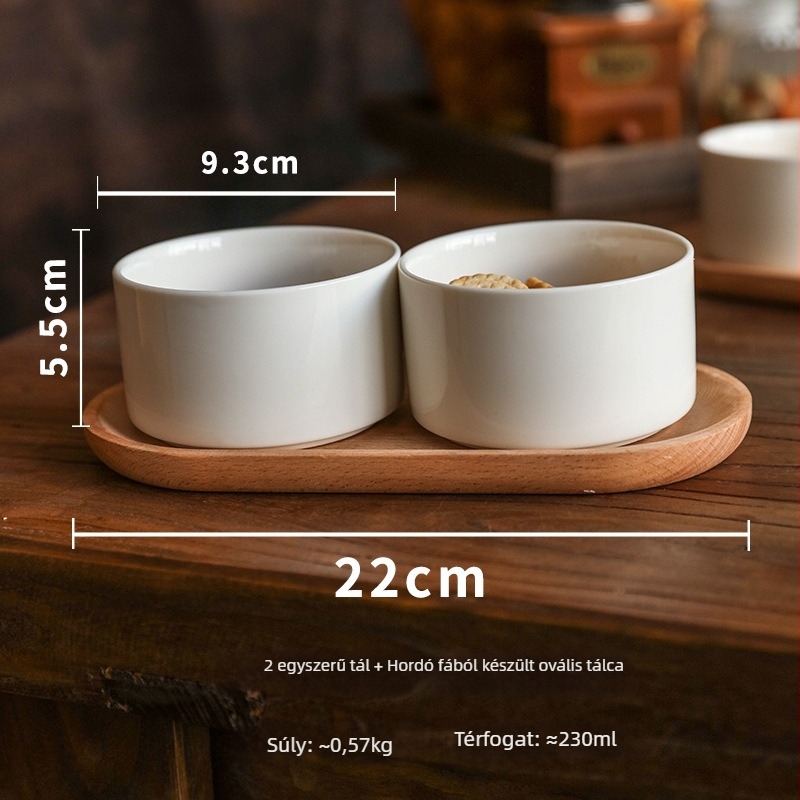 Porcelán tál - kör alakú, egyszínű dizájn, aláglazúros felület, mikrohullámú sütőben használható