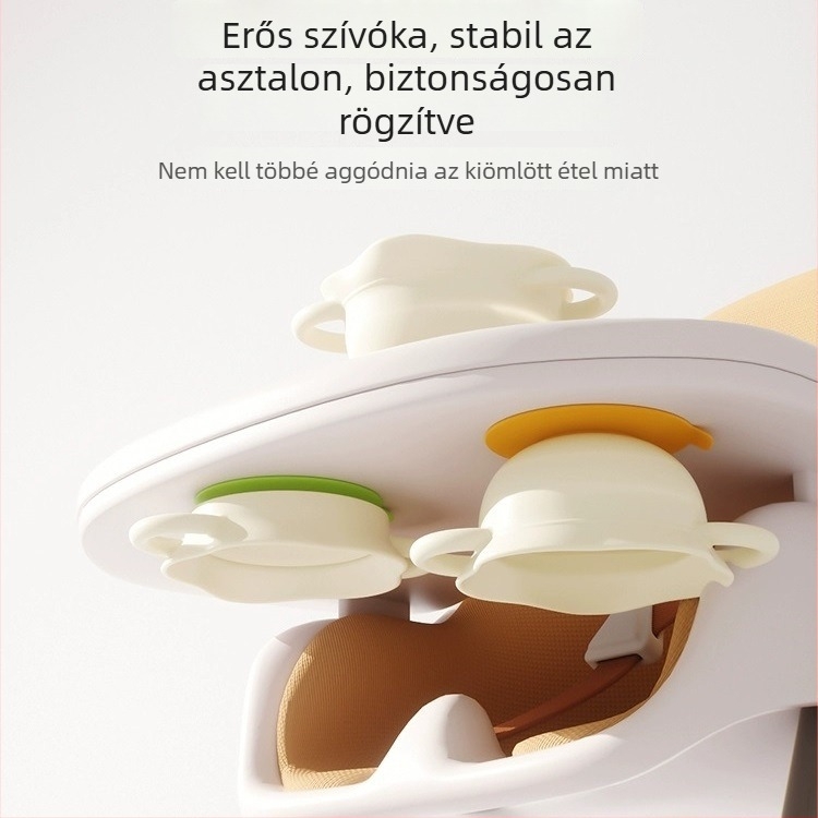 Szilikon gyerekeknek való tál, szívókorongos, mesés dizájn, összecsukható, élelmiszer-minőségű szilikon, 3 hónapos kortól