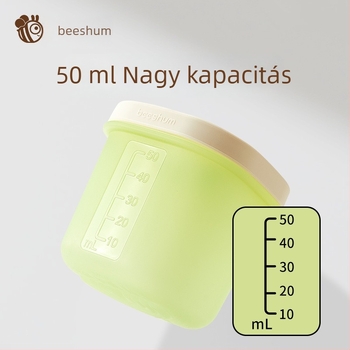 Beeshum szilikon baba evőeszköz készlet, friss és aranyos stílus, 3 hónaposnál idősebb babáknak