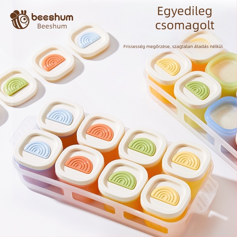 Beeshum szilikon baba evőeszköz készlet, friss és aranyos stílus, 3 hónaposnál idősebb babáknak