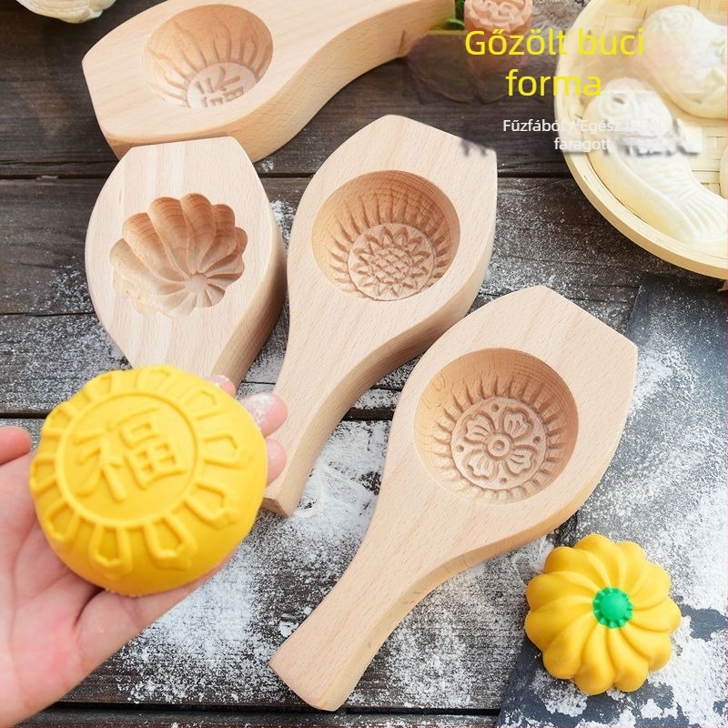 Kör alakú szilikon sütemény forma | gőzölt buci, mooncake és sütemény formázásához | kínai stílus