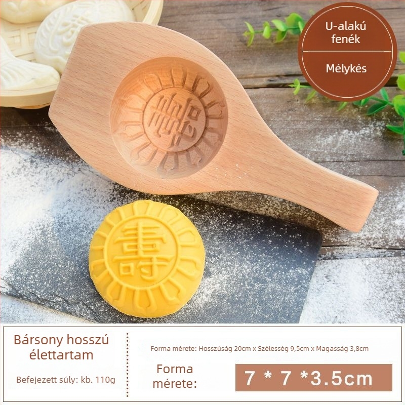 Kör alakú szilikon sütemény forma | gőzölt buci, mooncake és sütemény formázásához | kínai stílus