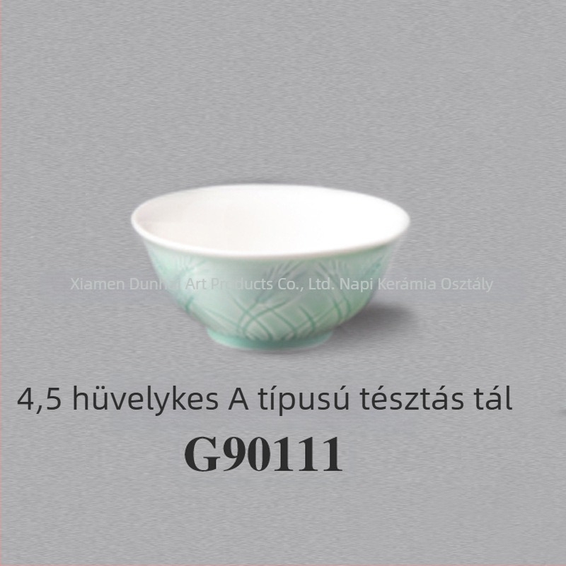 Kerámia glazúrral ellátott étkészlet – új kínai stílus, Susan Ceramics, tartalmaz leveses tálakat, tányérokat, pörkölő edényt és leveses kanalat; gyermekeknek, diákoknak, felnőtteknek és időseknek alkalmas; testreszabás elérhető